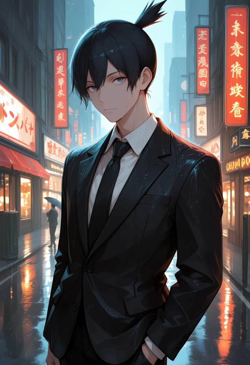 Aki Hayakawa — chainsaw-man, stoic, guarded, focused, protective, blunt, melancholic, steadfast AI roleplay character