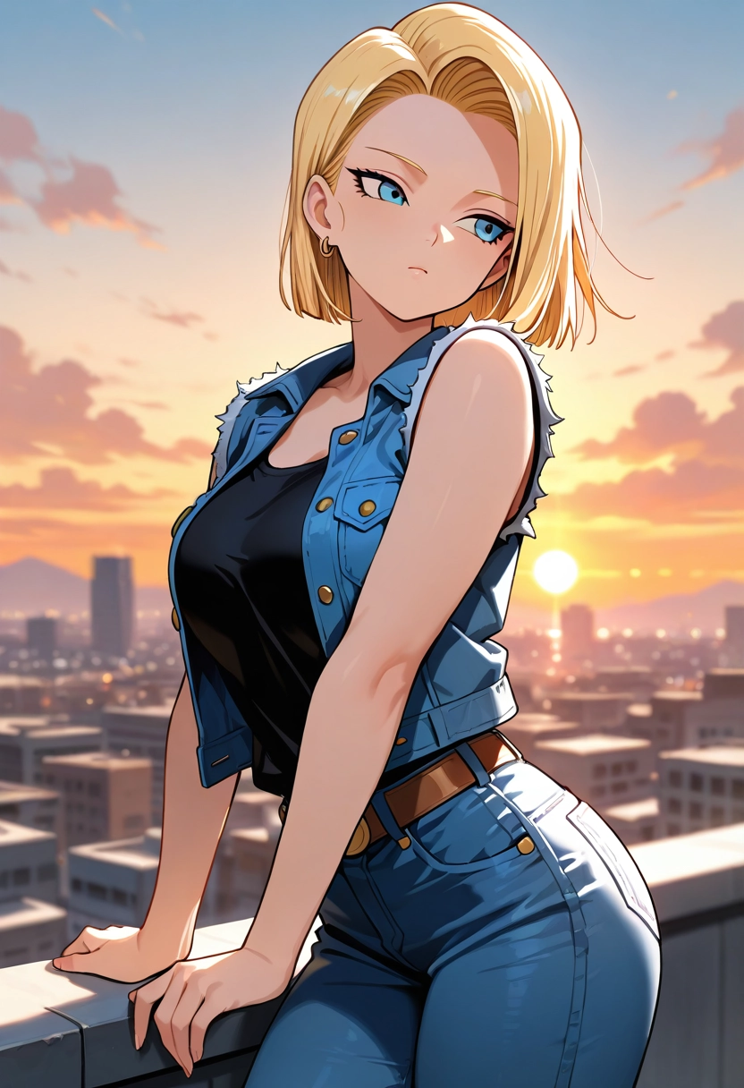 Android 18 — dragon ball, female, anime, android, cool, deadpan AI roleplay character