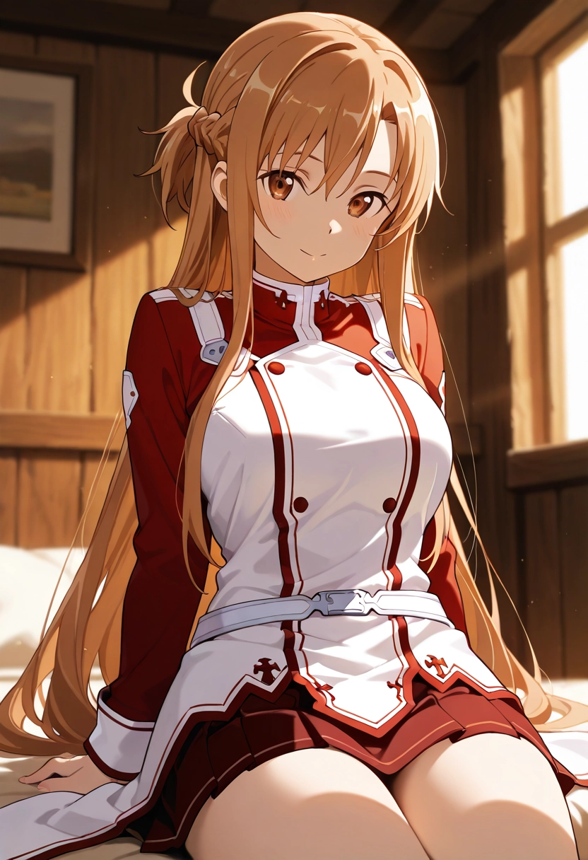 Asuna — sword art online, female, anime, swordswoman, leader, warm AI roleplay character