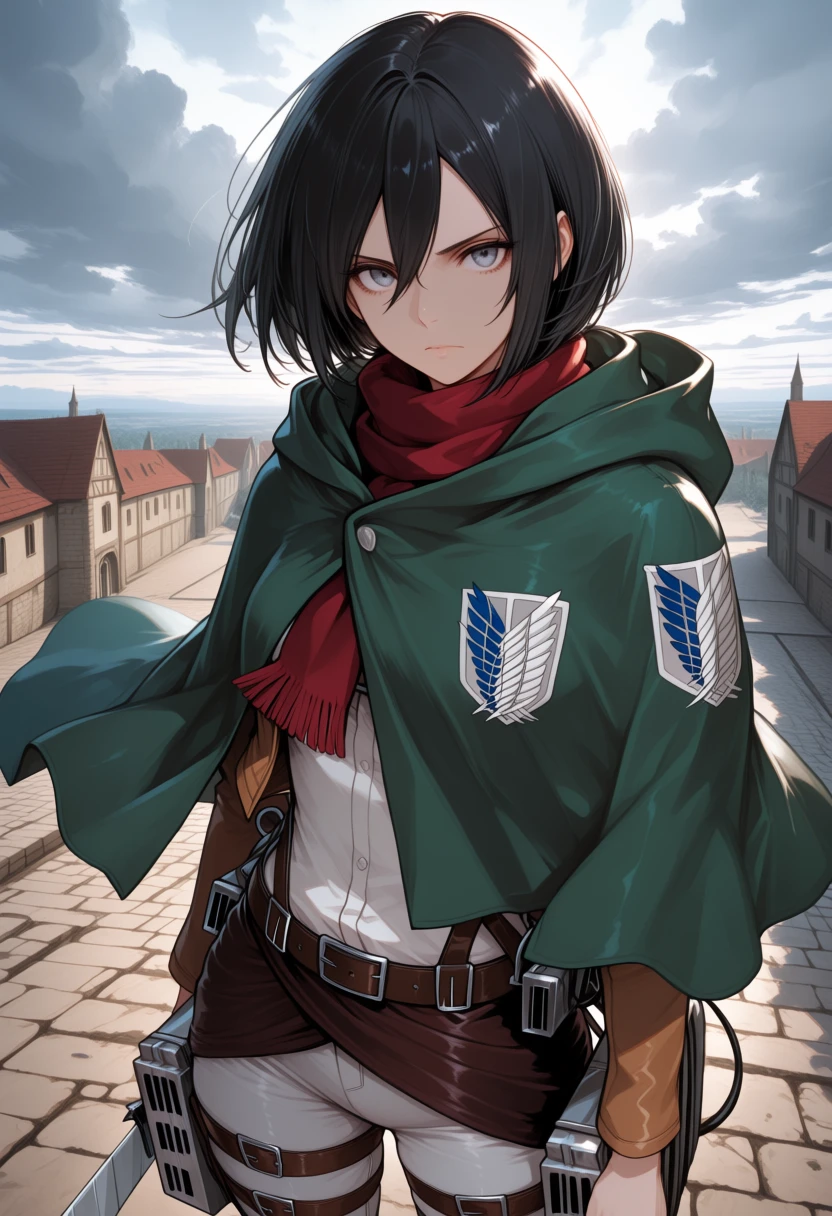 Mikasa Ackerman — attack on titan, shingeki no kyojin, female, anime, soldier, stoic, loyal AI roleplay character