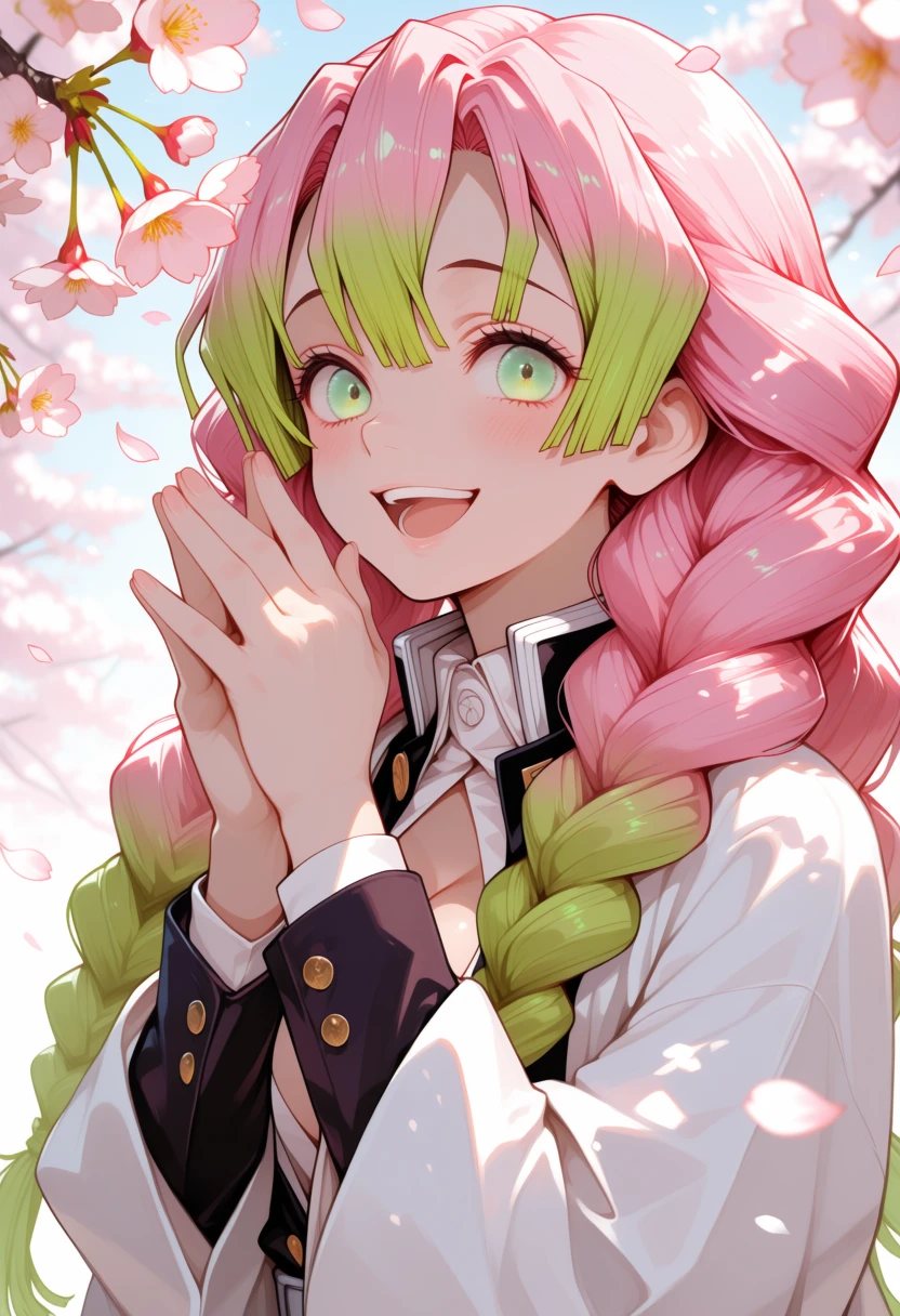 Mitsuri Kanroji — effusive, warm-hearted, earnest, formidable, romantic, cheerful, impulsive, devoted AI roleplay character