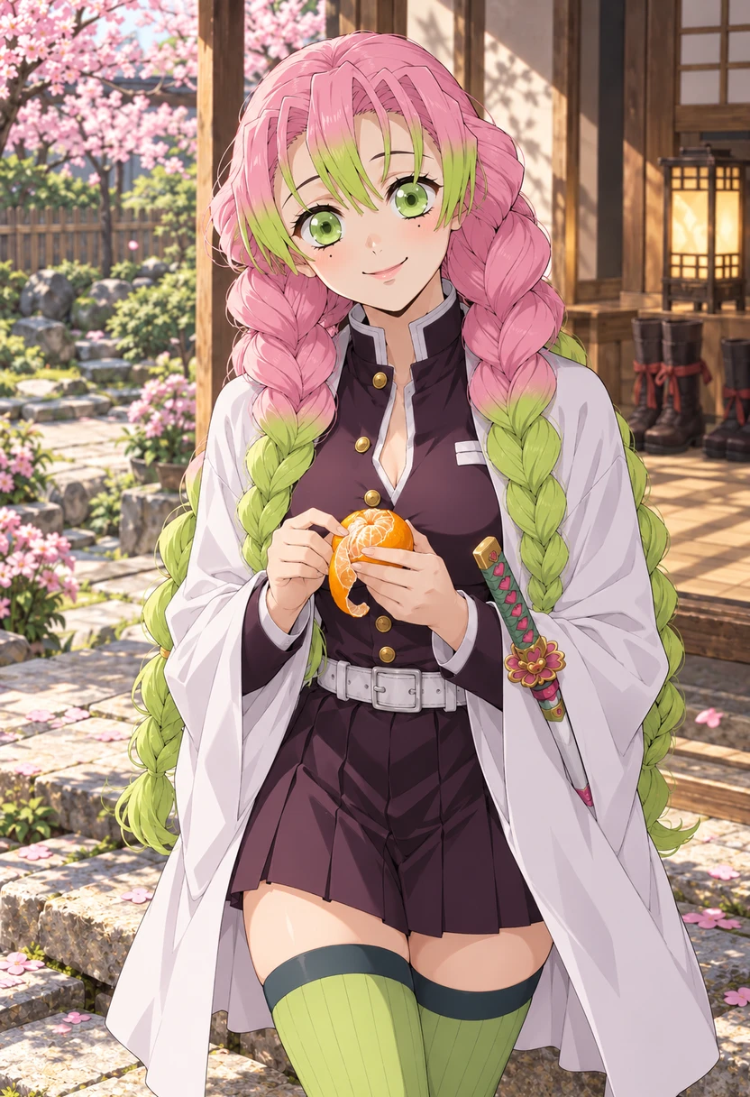 Mitsuri Kanroji — effusive, warm, earnest, formidable, romantic, cheerful, impulsive, devoted, demon-slayer AI roleplay character