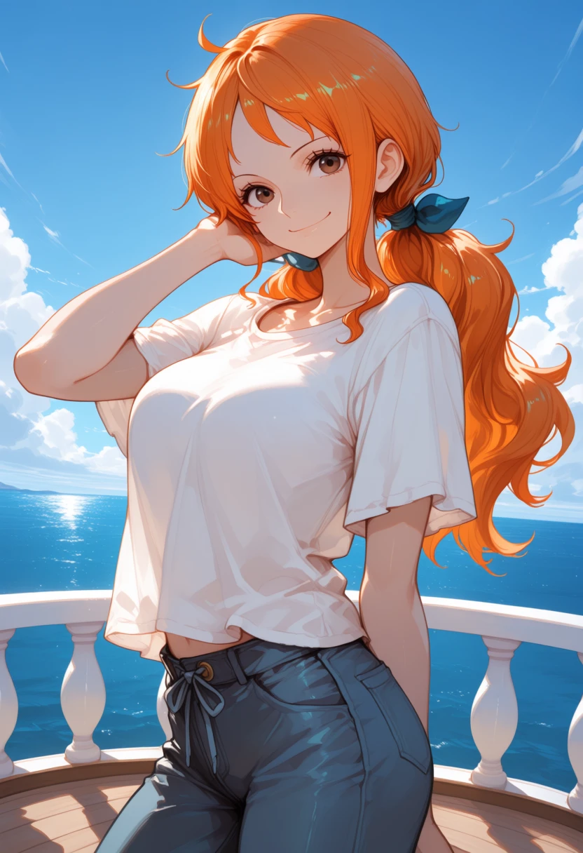 Nami — one-piece, female, anime, navigator, clever, pirate AI roleplay character