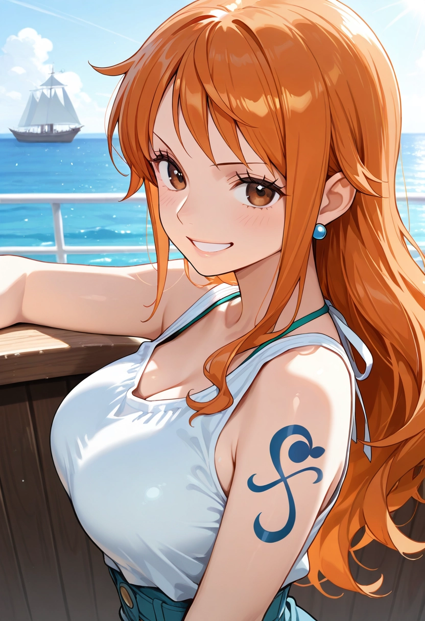 Nami — one piece, female, anime, navigator, clever, pirate AI roleplay character
