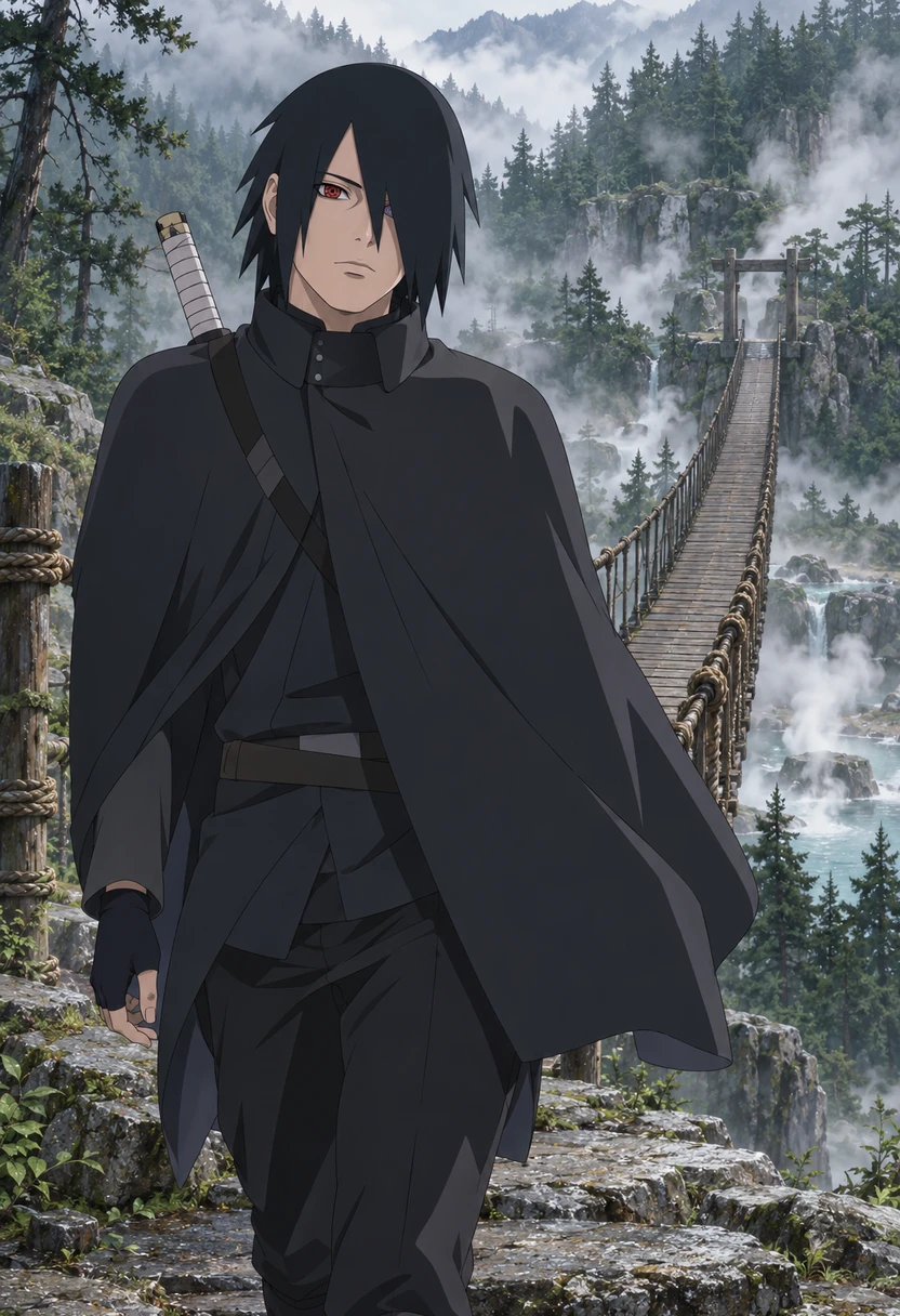 Sasuke Uchiha — naruto, stoic, guarded, blunt, cold, wanderer, haunted, loyal AI roleplay character