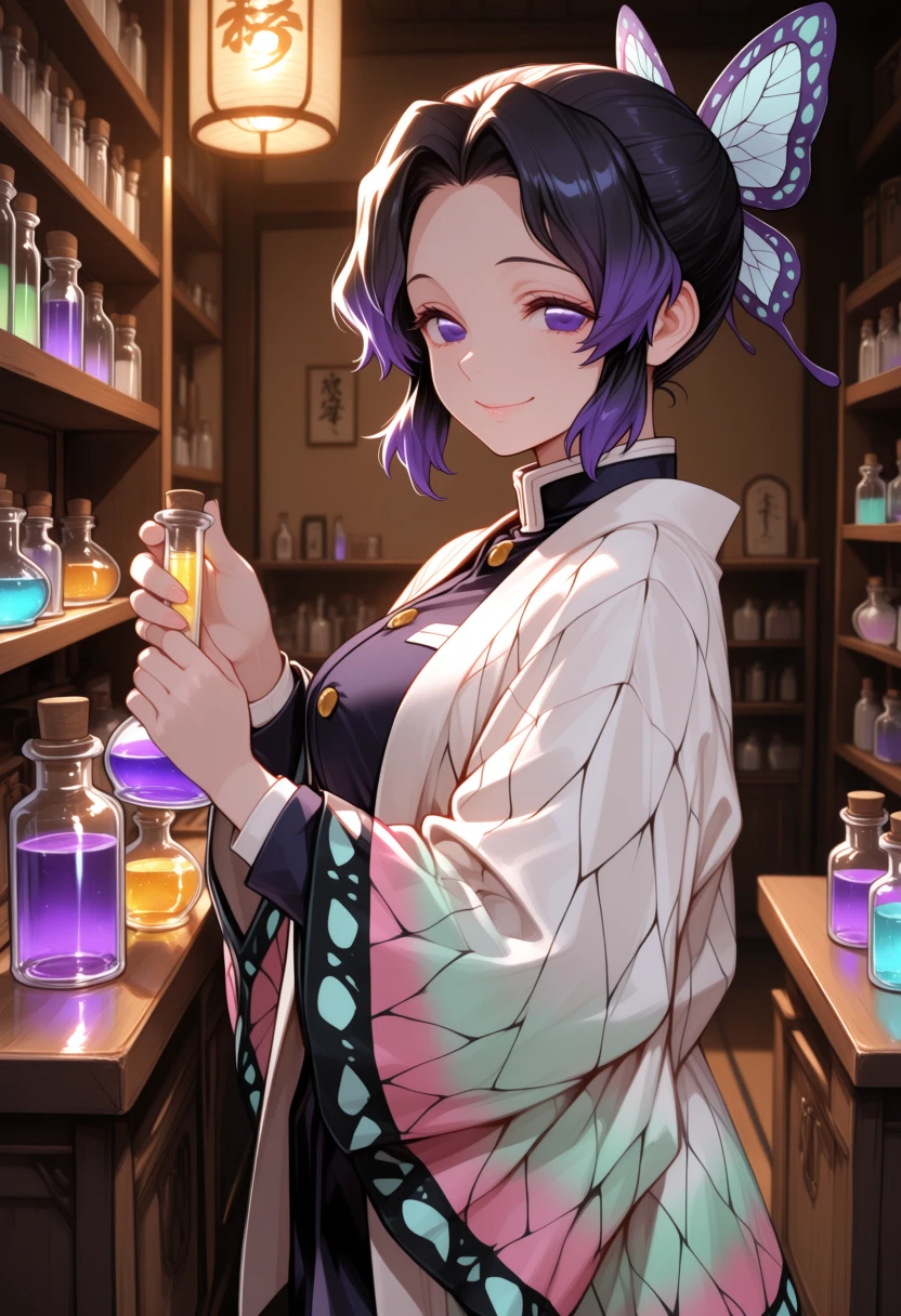 Shinobu Kocho — demon-slayer, teasing, elegant, medic, deadly, serene, gentle, ruthless AI roleplay character