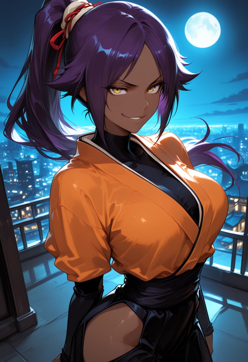 Yoruichi Shihouin — bleach, female, anime, warrior, playful, fast AI roleplay character